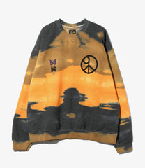 〈NEEDLES〉×〈Sasquatchfabrix.〉Slowgun Sweat - Peace to World / Tie Dye