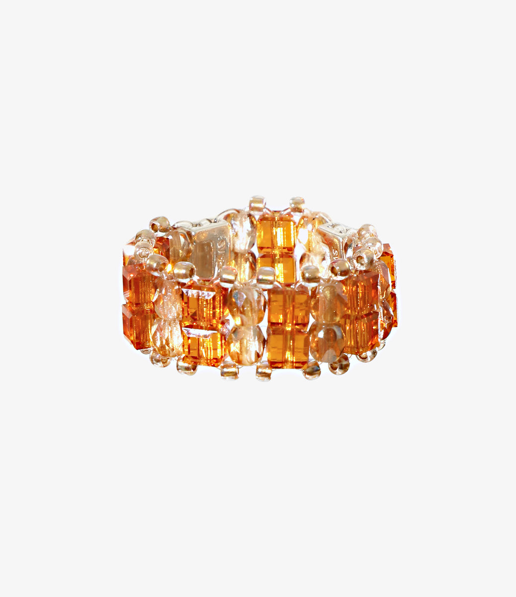 Crystal Beads Double Row Ring – NEPENTHES ONLINE STORE