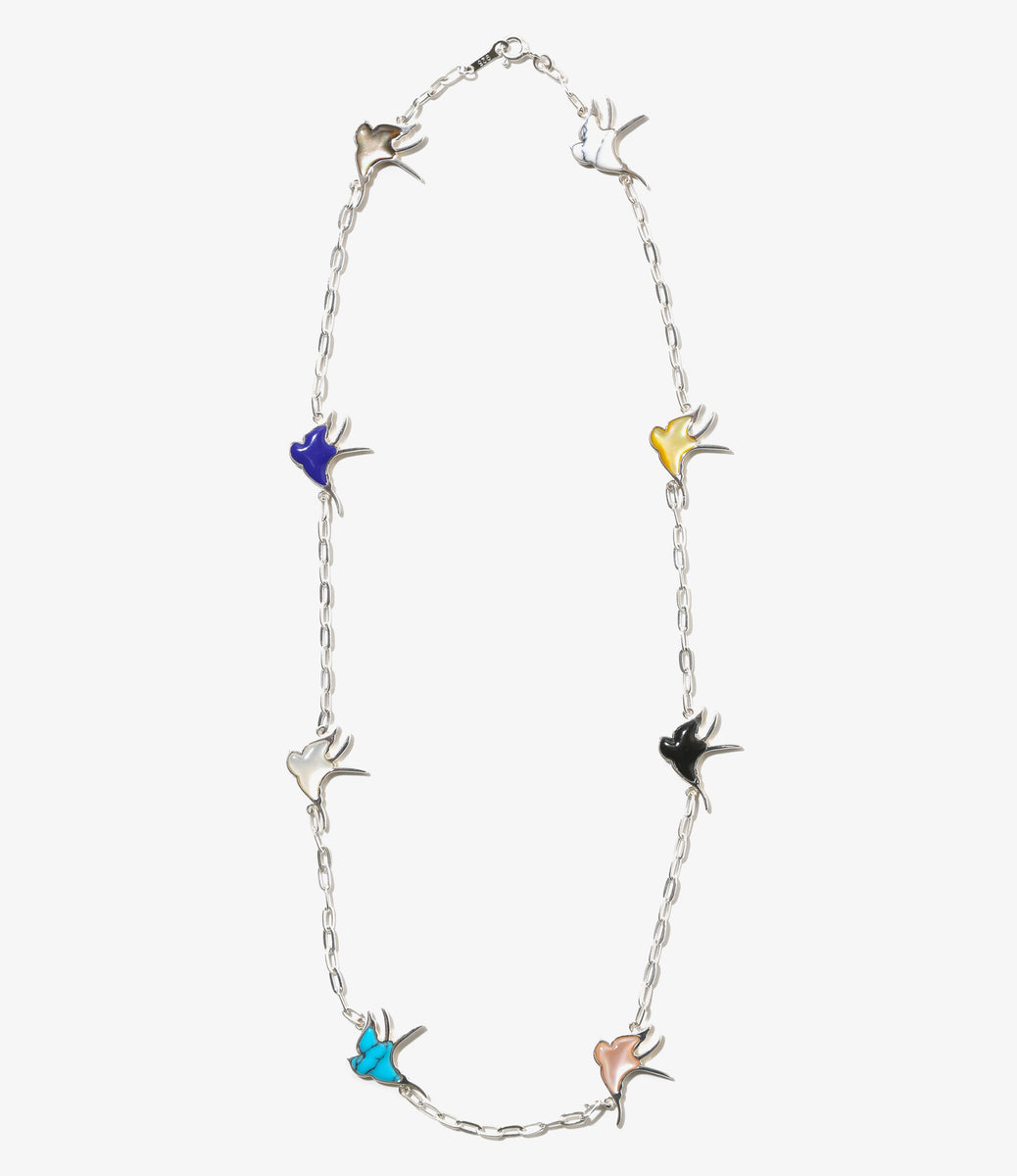 シルバーネックレス スワローモチーフ Swallow Motif Necklace – NEPENTHES ONLINE STORE