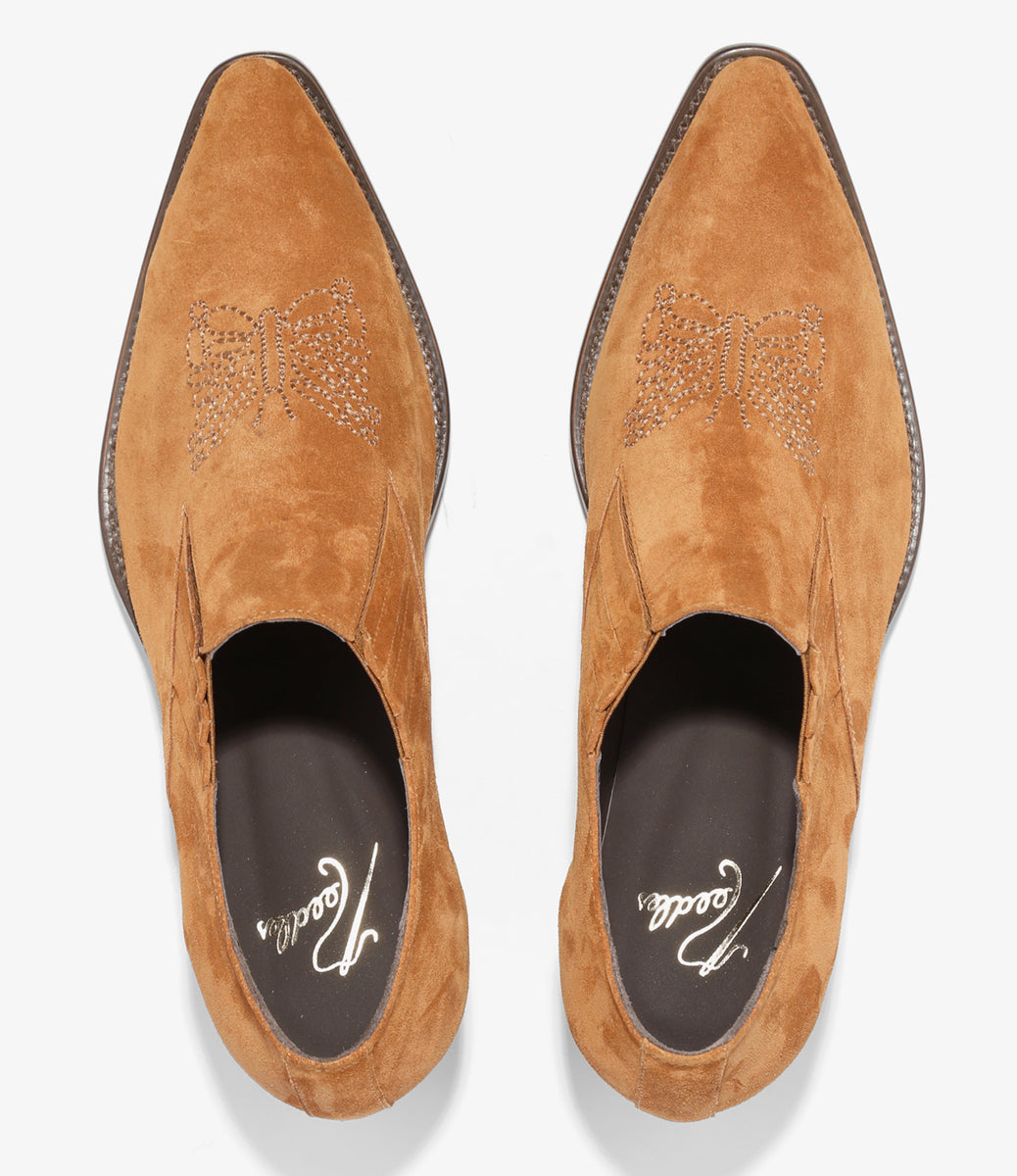 Heeled Papillon Stitched Cowboy Shoe - Suede – NEPENTHES ONLINE STORE