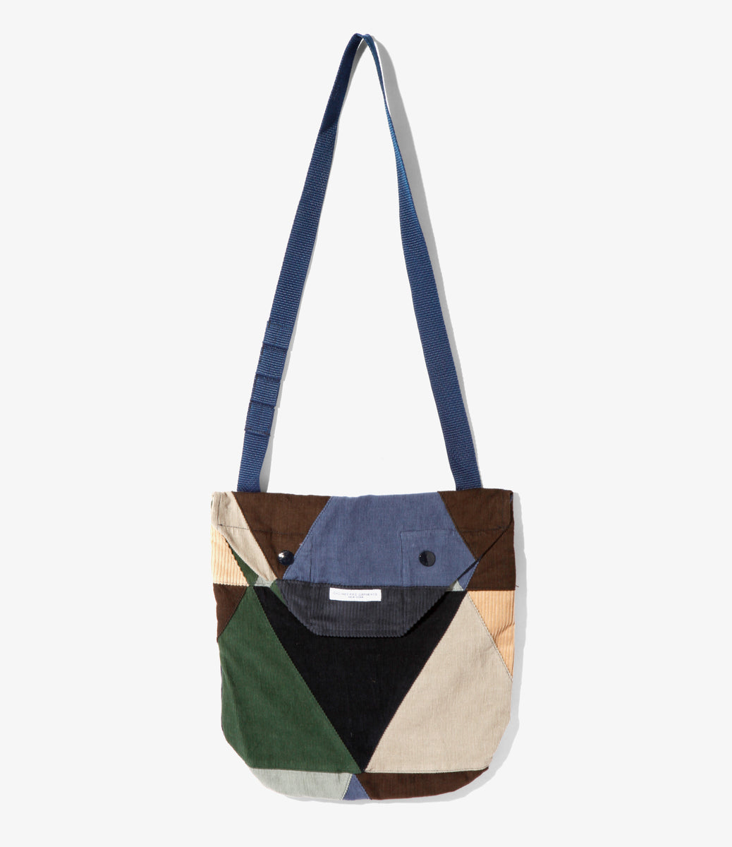 Shoulder Pouch - Triangle Corduroy Patchwork – NEPENTHES ONLINE STORE