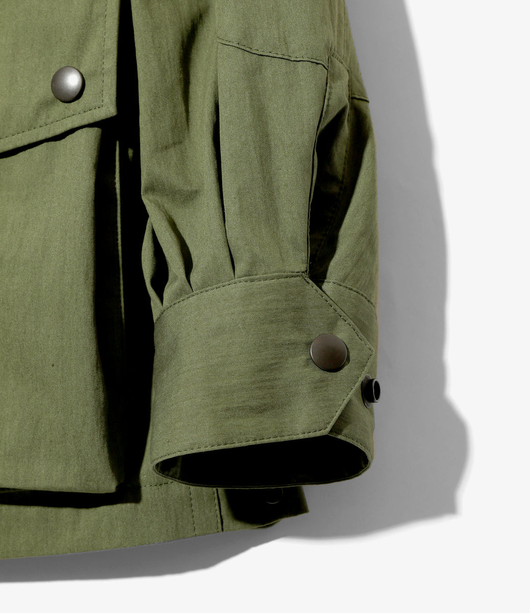 【大人気！】Needles☆フィールドフラップポケットコート Needles Field Jacket - C/N Oxford Cloth / Olive
