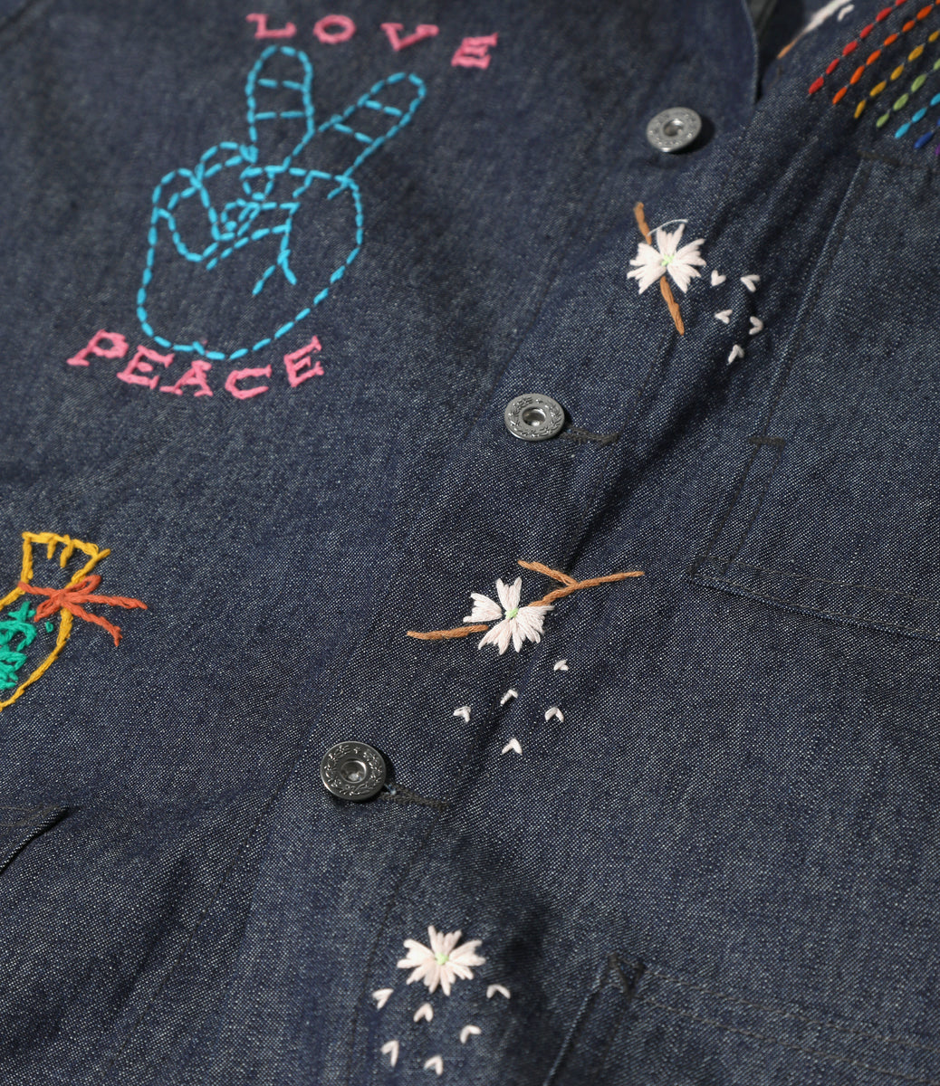 NEPENTHES x OTAKARA NYC - D.N. Coverall- Hand Embroidery