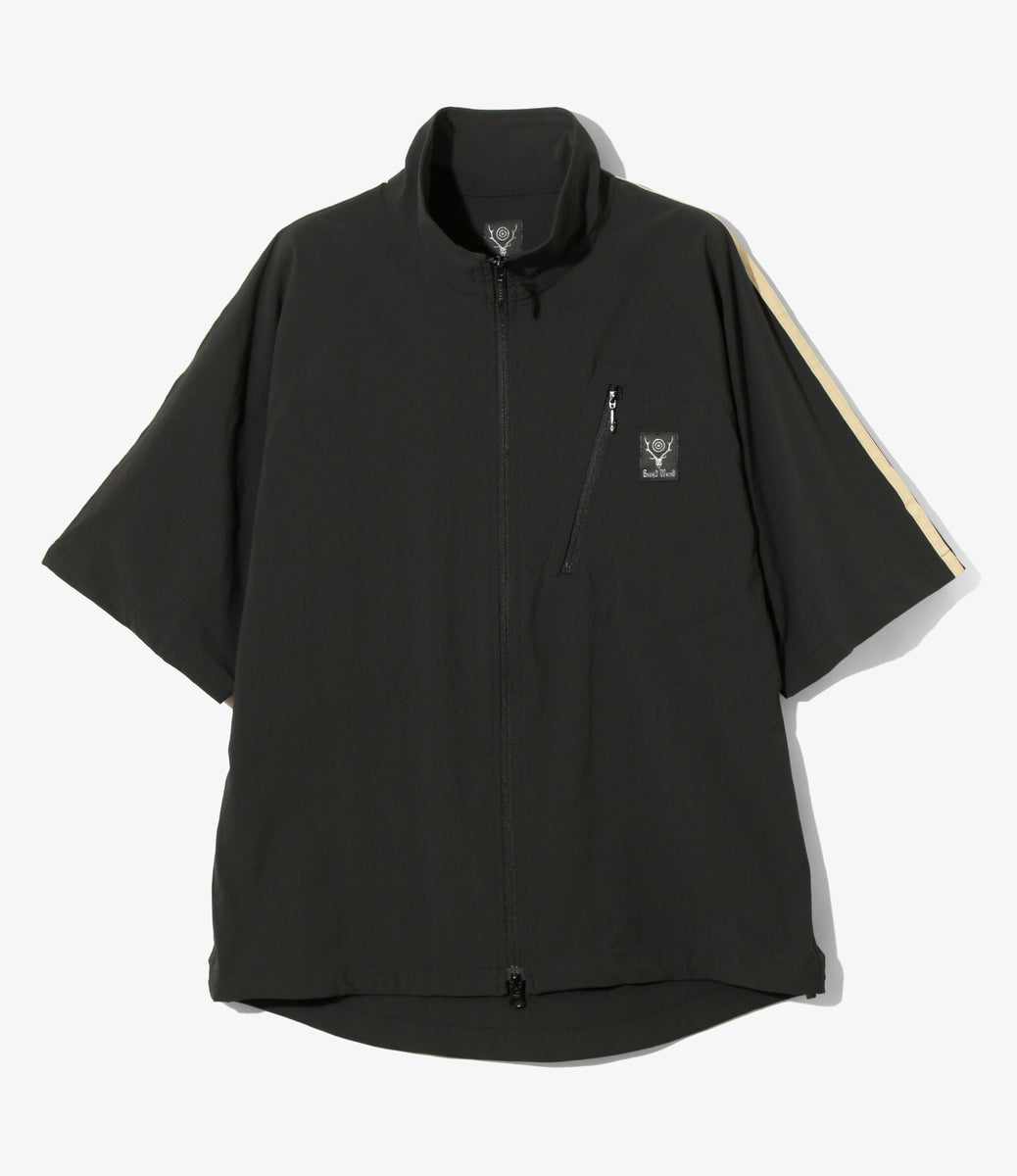 S.L. S/S Zipped Trail Shirt - N/PU Ripstop