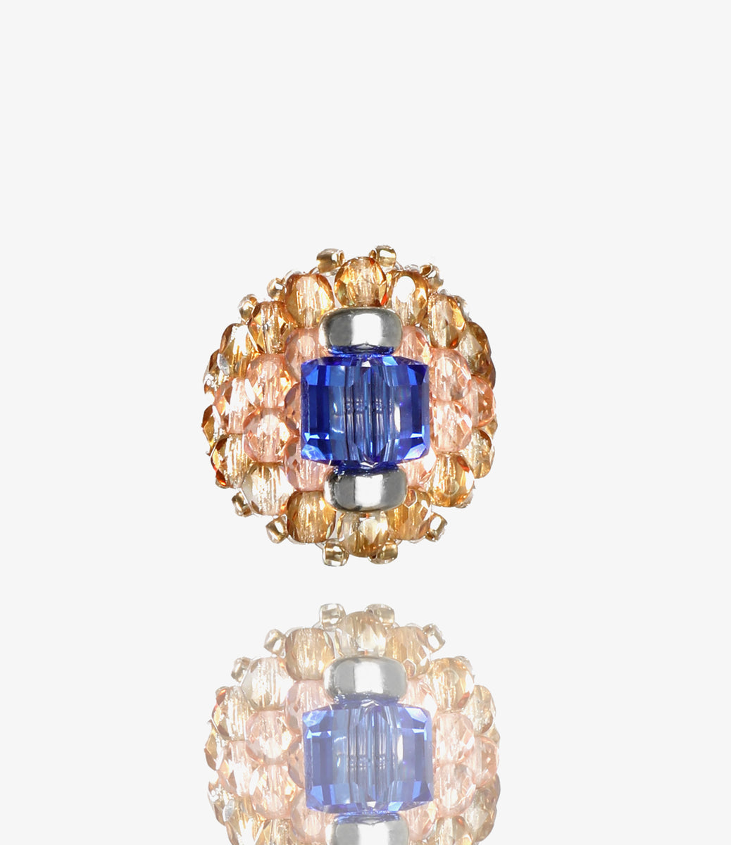 NEEDLES〉x〈TIE A KNOT〉Square Crystal Beads Ring – NEPENTHES
