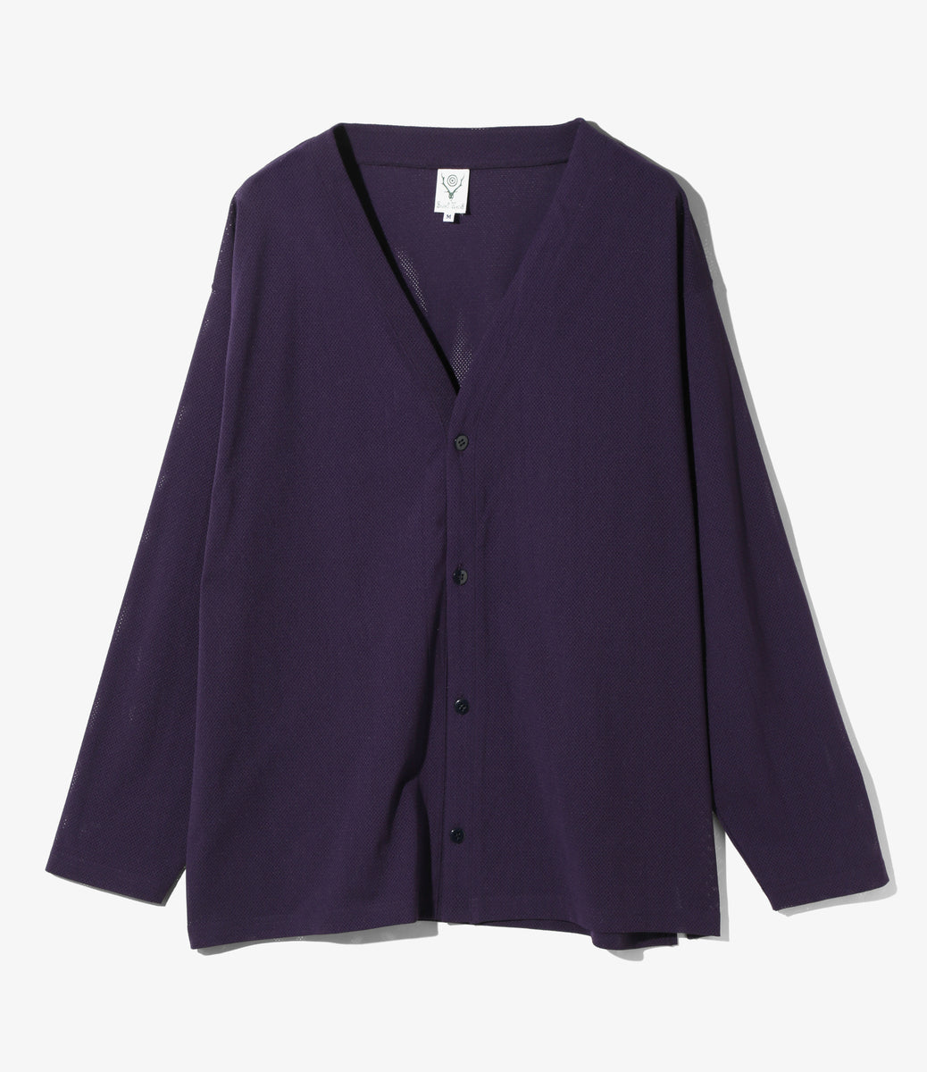 South2 West8 S.S. V Neck Cardigan ネペンテス S.S. V Neck Cardigan - Knit Mesh – NEPENTHES ONLINE STORE