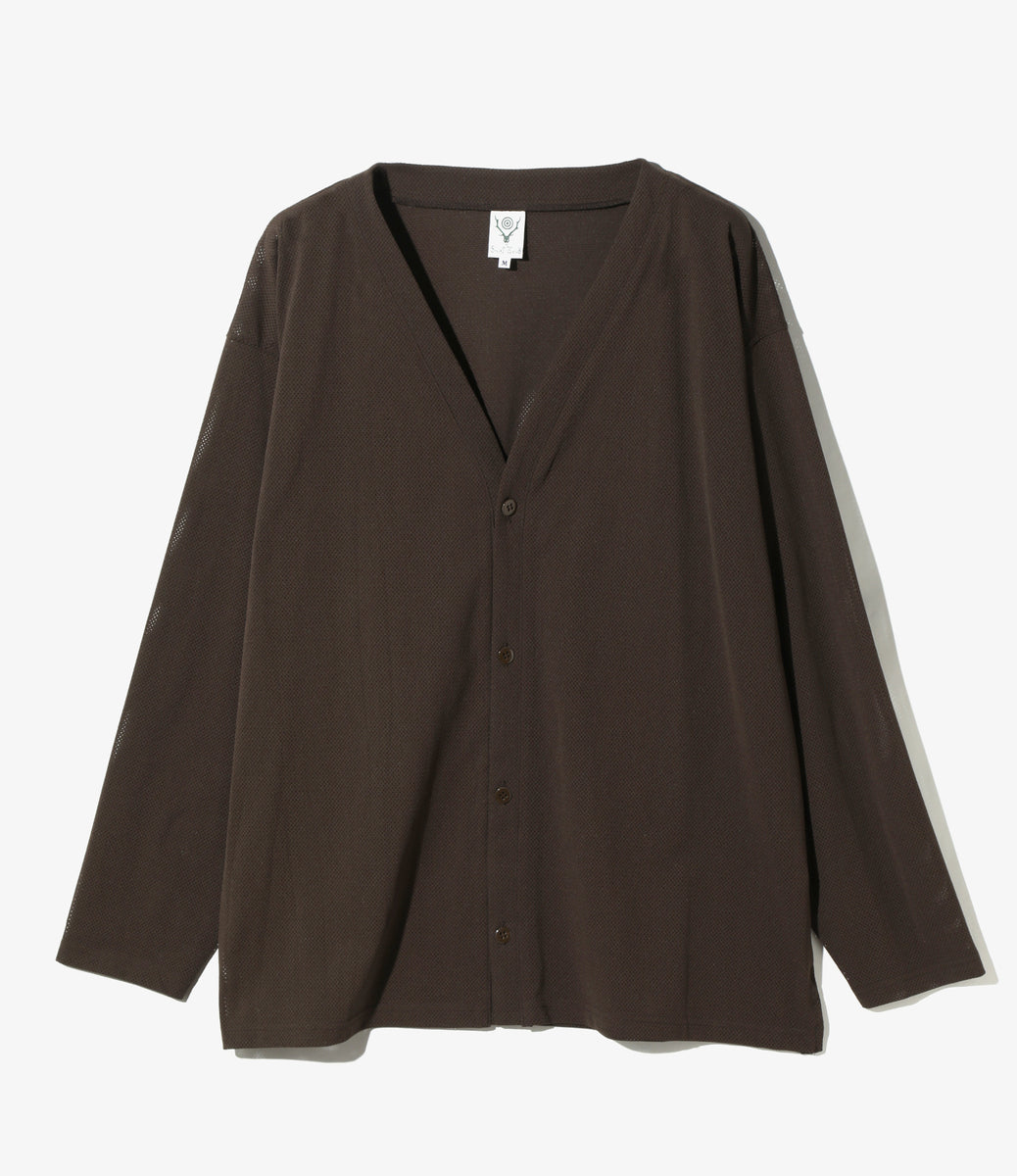 V-Neck Cardigan - Knit Mesh – NEPENTHES ONLINE STORE