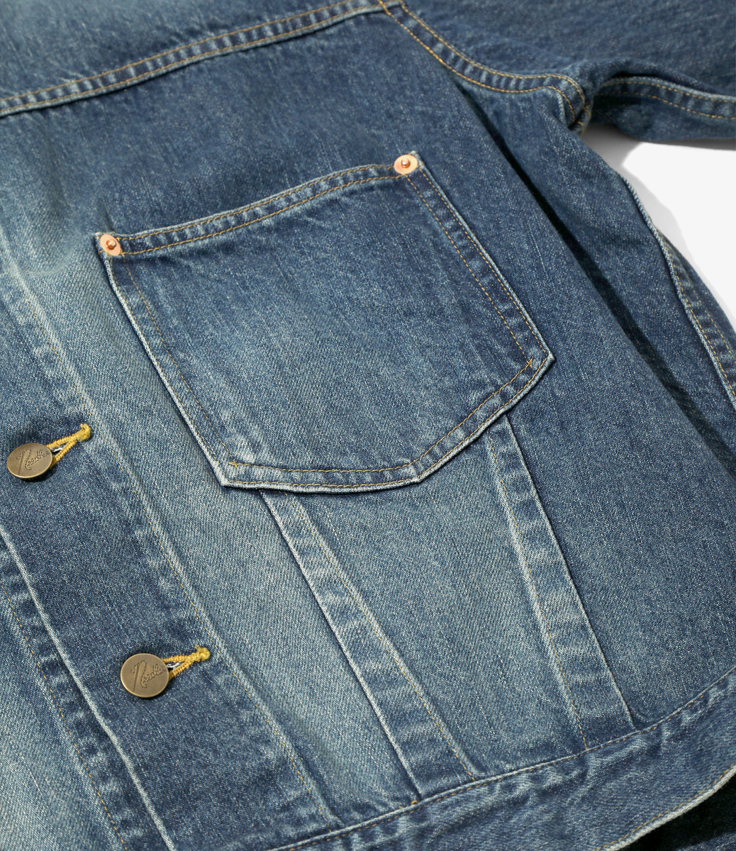 Darts Bottom Jean Jacket - 12oz Denim – NEPENTHES ONLINE STORE