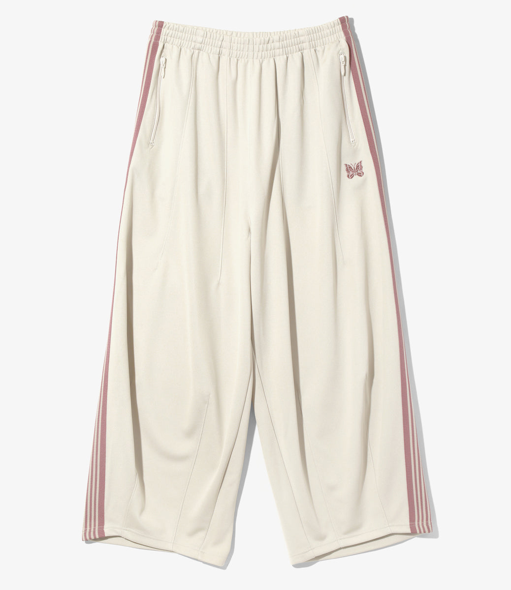 nala pin tuck thermo pants White ナラパン