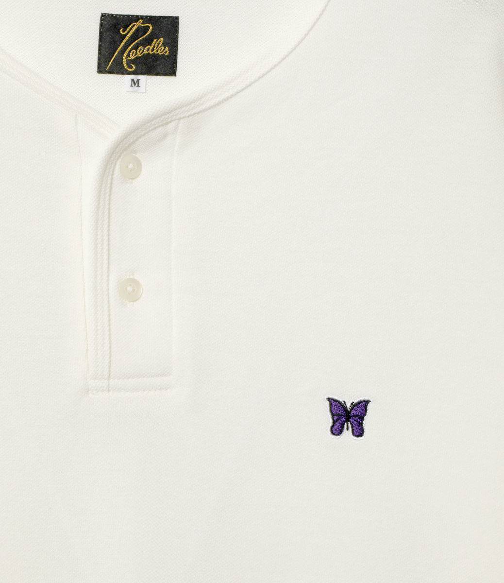 Henry Neck Tee - Cotton Pique – NEPENTHES ONLINE STORE