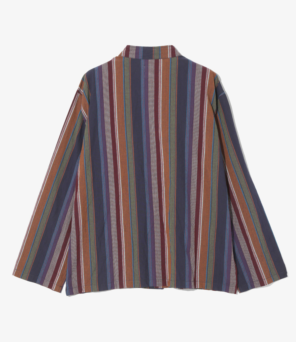 nepenthes ストライプシャツ NEPENTHES x OTAKARA NYC - Work Shirt - Cotton Chambray
