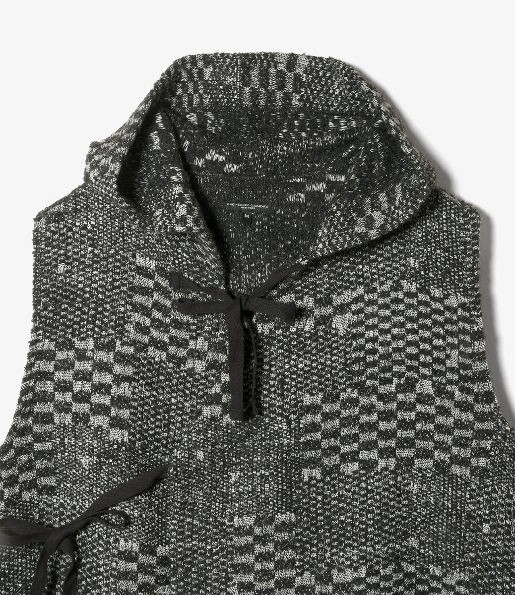 Knit Wrap Vest - Pattern Block Jacquard – NEPENTHES ONLINE STORE