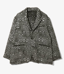 Knit Leisure Jacket - Pattern Block Jacquard