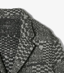 Knit Leisure Jacket - Pattern Block Jacquard