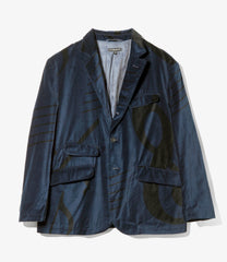 Andover Jacket - Cotton Printed Music Note Velveteen