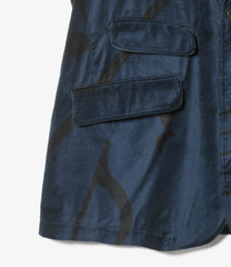 Andover Jacket - Cotton Printed Music Note Velveteen