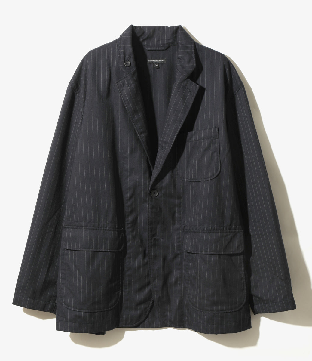 Loiter Jacket - Chalk Stripe Worsted Wool – NEPENTHES ONLINE STORE