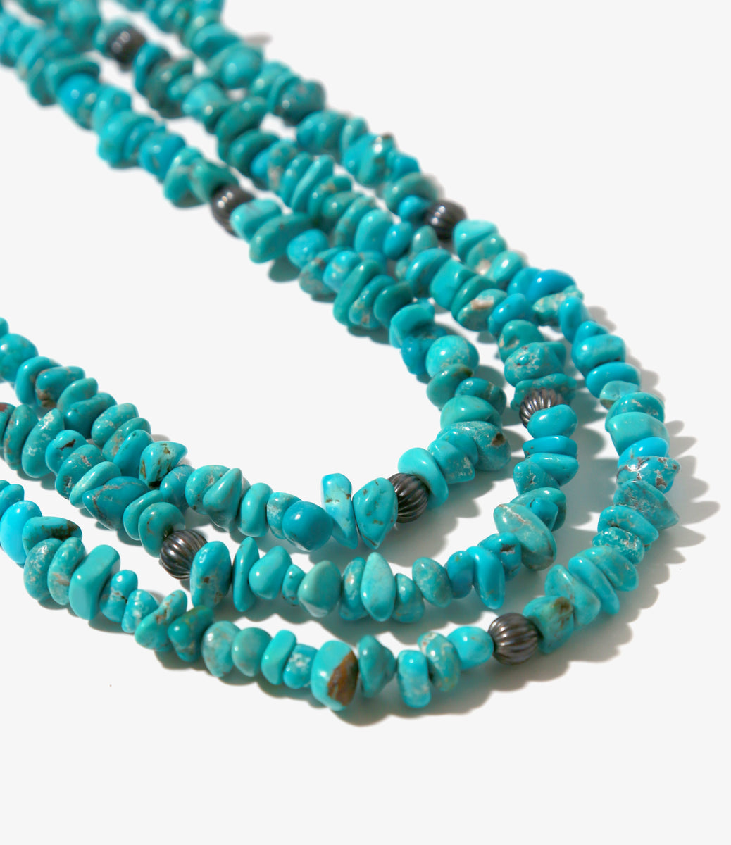Turquoise Leather Necklace – NEPENTHES ONLINE STORE