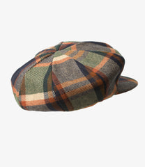 Newsboy Cap - Heavy Wool Plaid