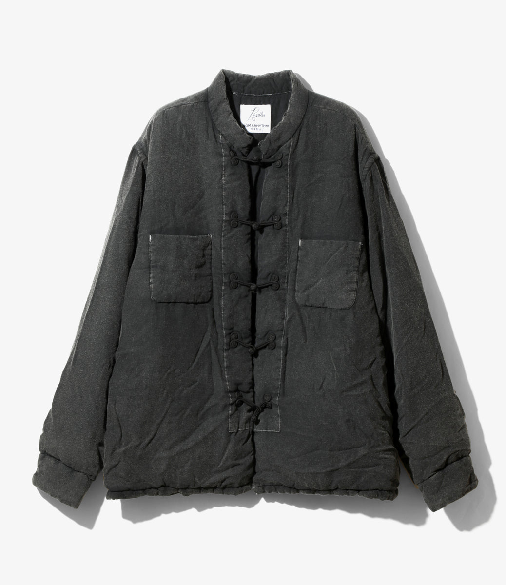 NEEDLES〉x〈NOMARHYTHM TEXTILE〉Hand Dye Puffer China Shirt