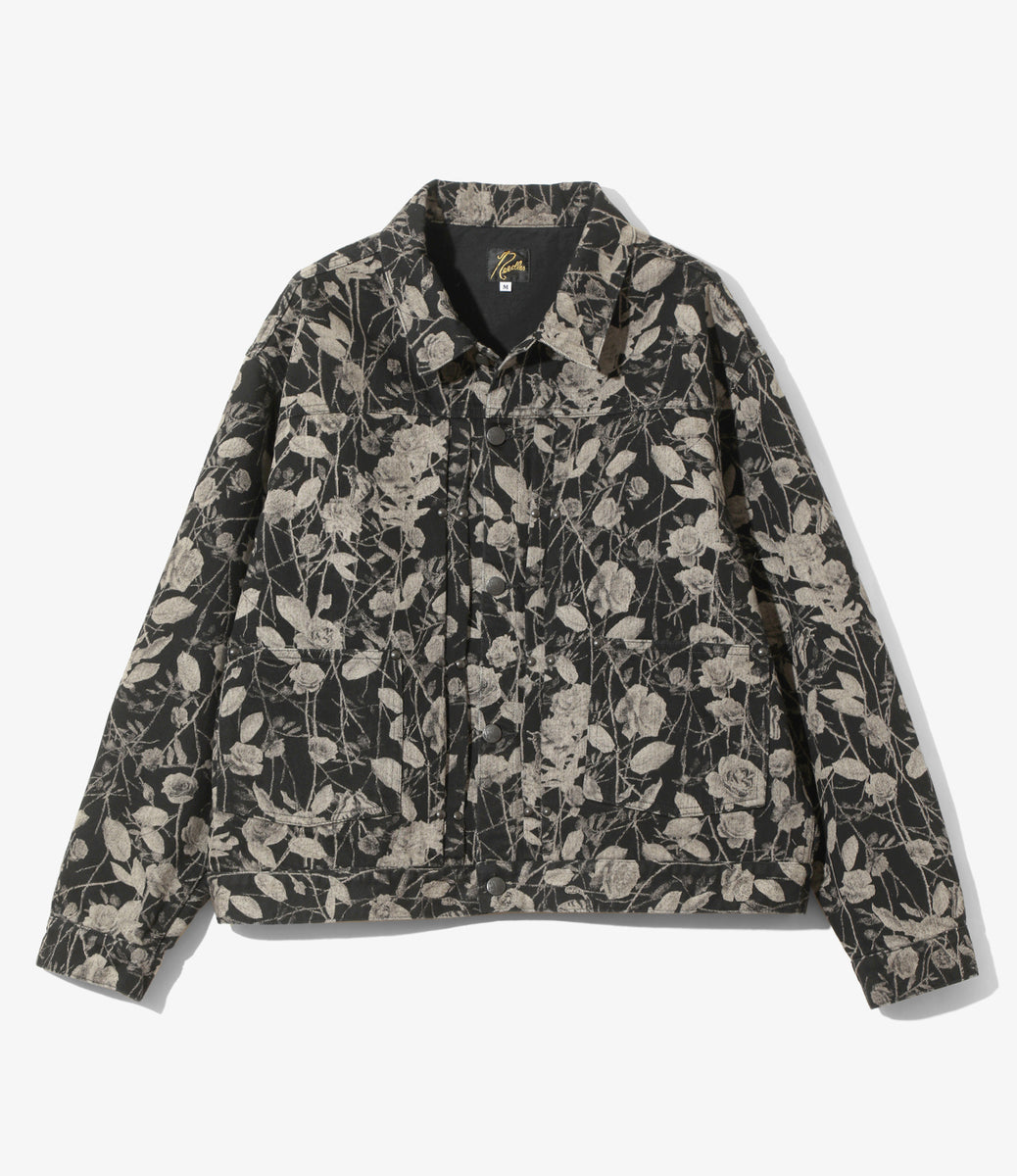 M.W. Jean Jacket - 13oz Denim / Rose Printed – NEPENTHES