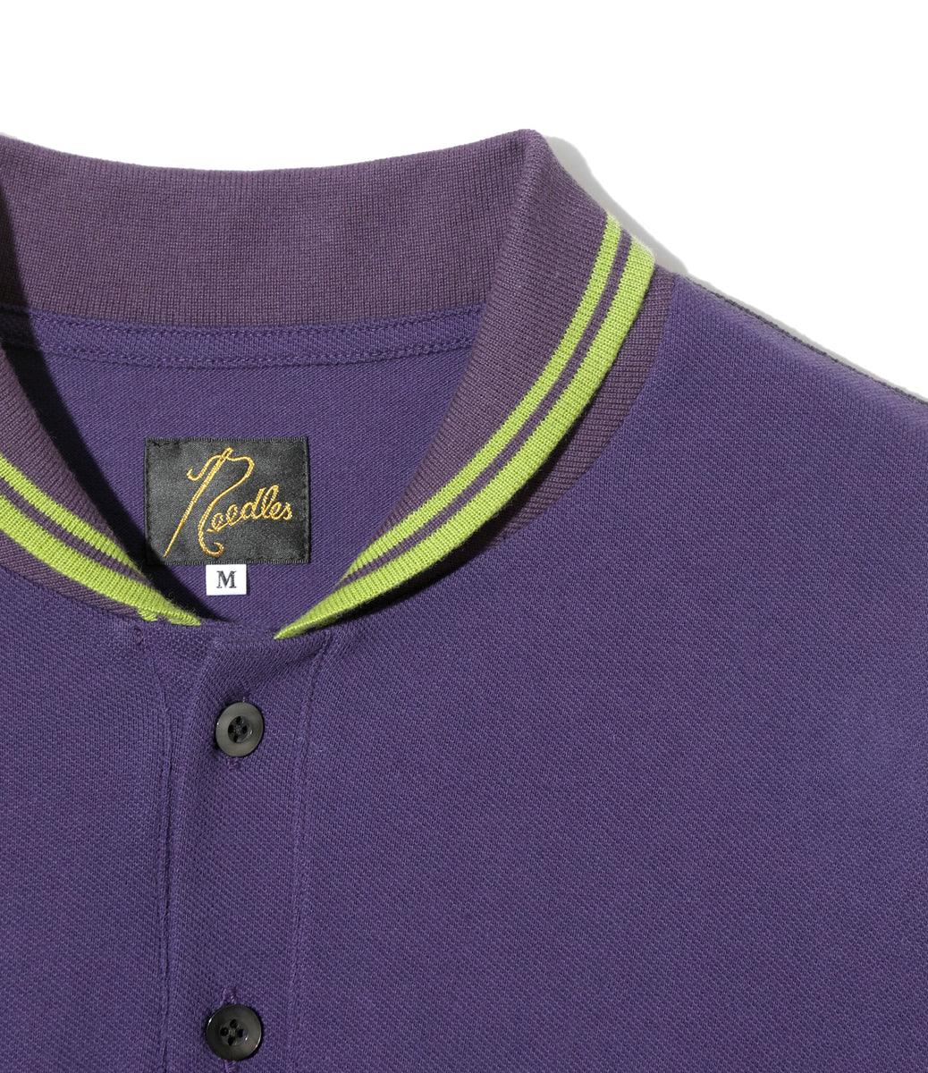 Shawl Collar L/S Polo - Cotton Pique – NEPENTHES ONLINE STORE