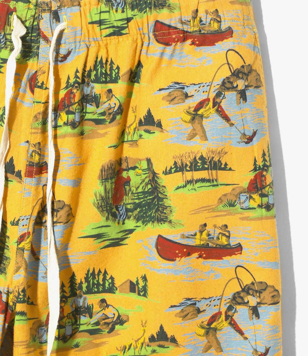 balloon tapeared パンツ　38 String Cuff Balloon Pant-Flannel Print – NEPENTHES ONLINE STORE