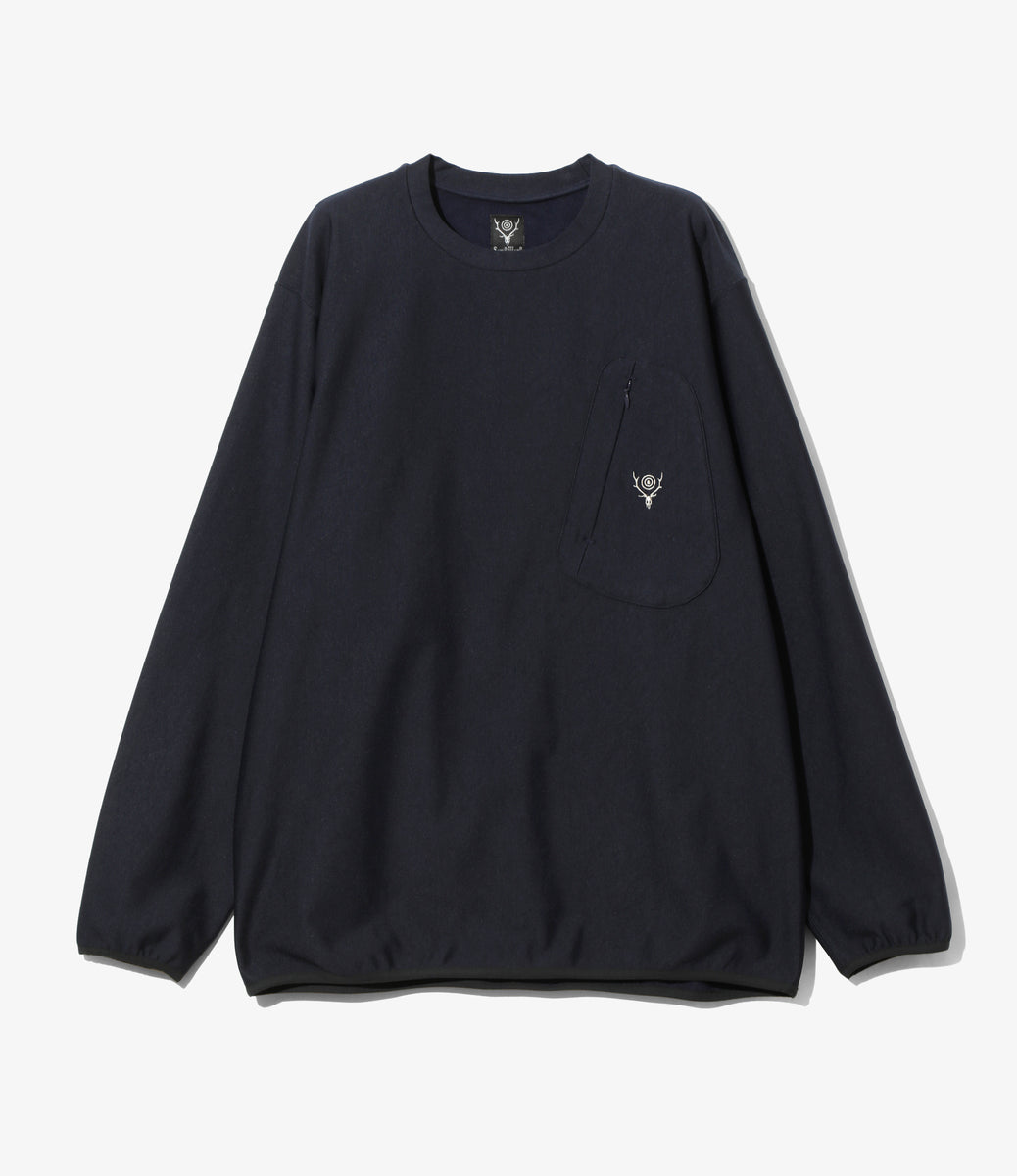 Crew Neck Scouting Shirt - N/PE/PU Tricot Jersey – NEPENTHES