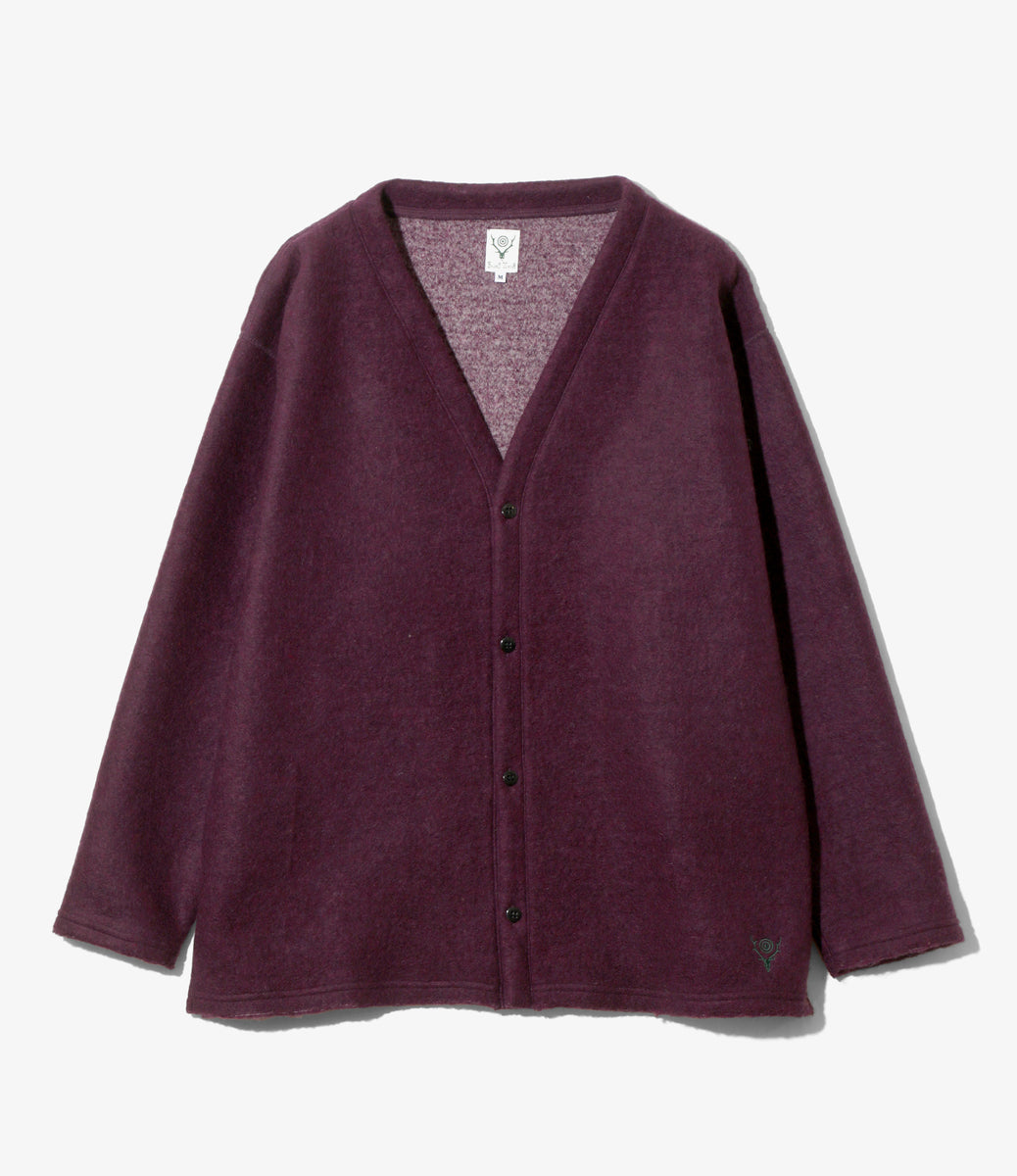 S.S. V Neck Cardigan - Boiled Jersey – NEPENTHES ONLINE STORE