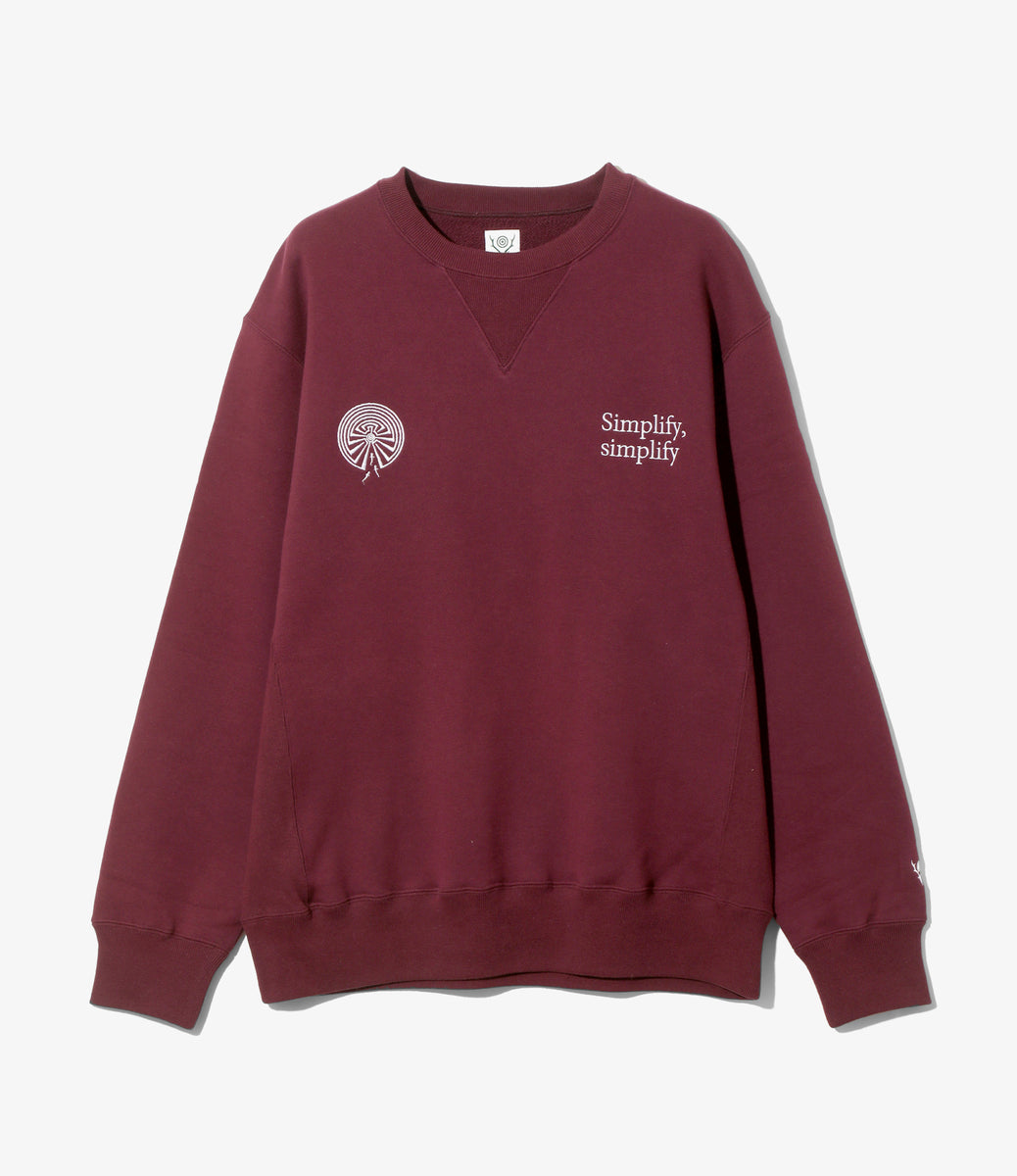 Emb. Crew Neck Sweat Shirt - Cotton French Terry – NEPENTHES