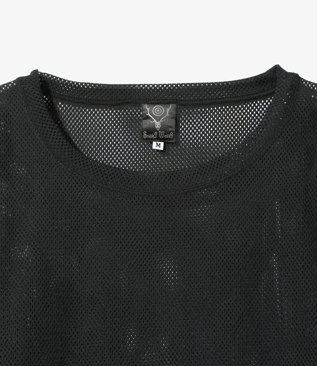 S.S. Crew Neck Shirt - Knit Mesh グレーM S.S. Crew Neck Shirt - Knit Mesh | JERRY'S OUTFITTERS