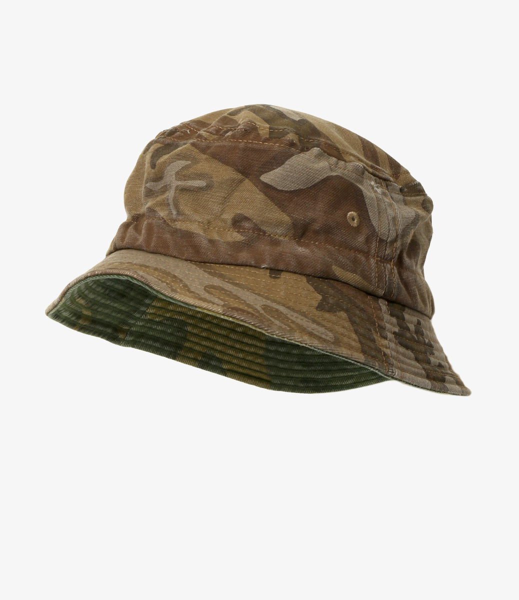 Reversible Bucket Hat - Camo Twill – NEPENTHES ONLINE STORE