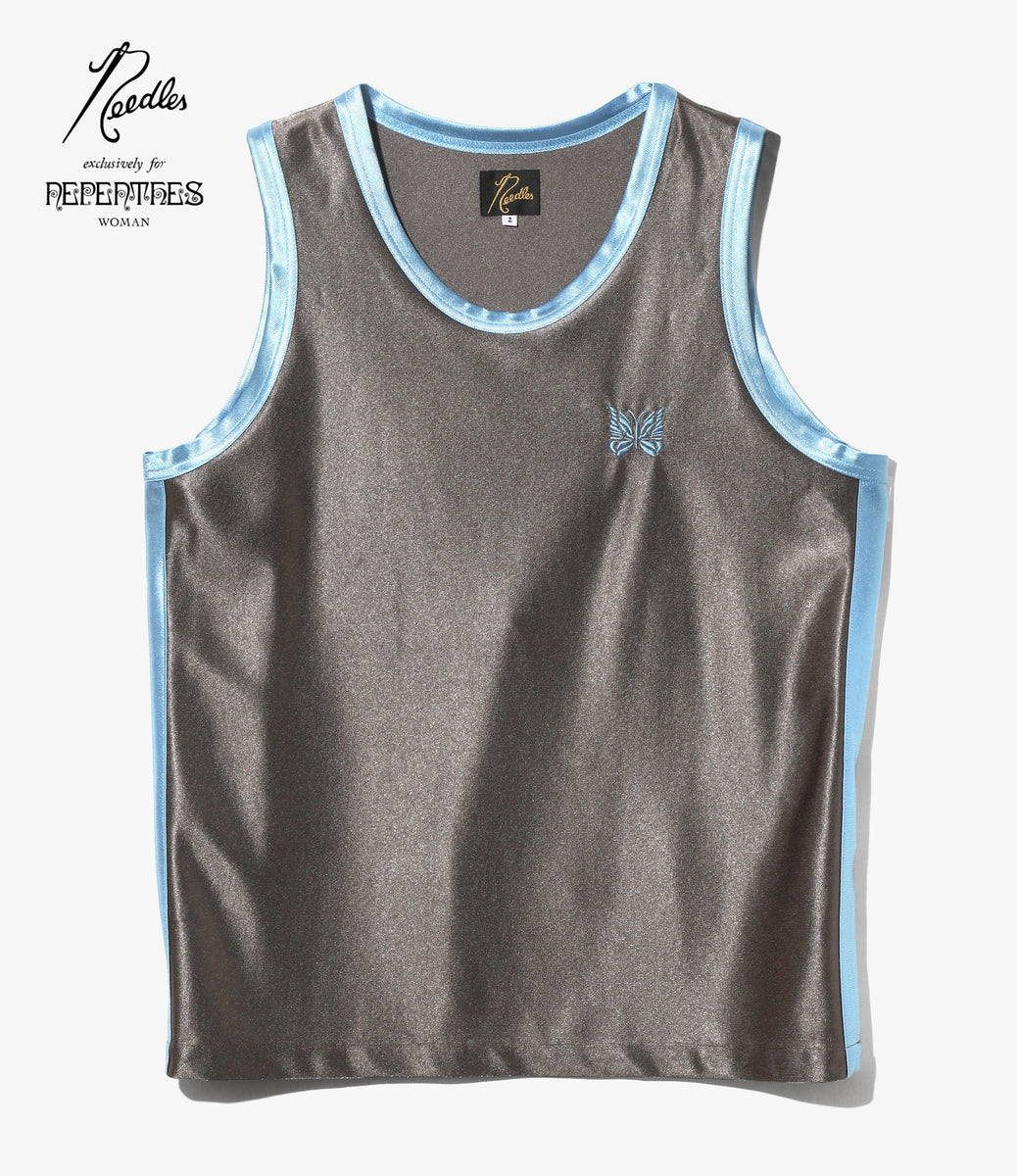 Papillon Emb. Side Line Tank Top - Tricot Sateen – NEPENTHES
