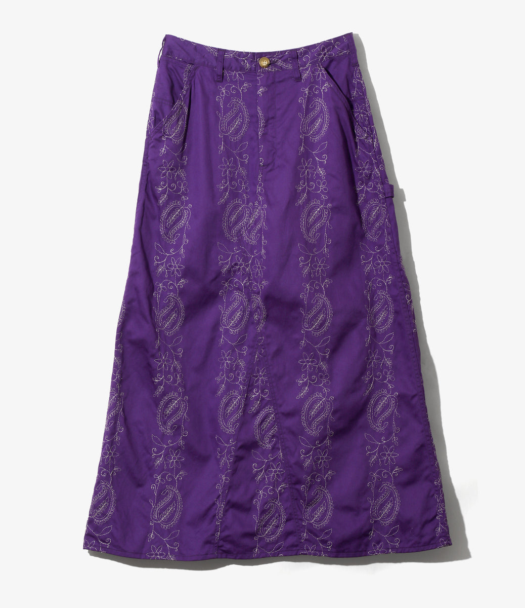 Painter Skirt - Embroidered Twill – NEPENTHES ONLINE STORE