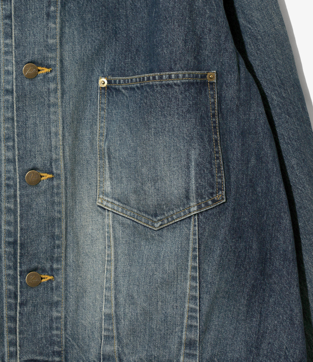 Darts Bottom Jean Jacket - 12oz Denim – NEPENTHES ONLINE STORE