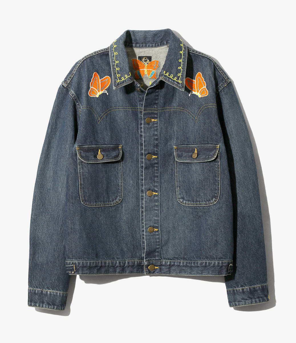 Papillon Emb. Jean Jacket - 12oz Denim – NEPENTHES ONLINE STORE