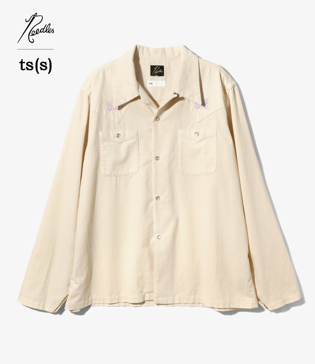 NEEDLES〉x〈ts(s)〉L/S Cowboy One-Up Shirt -Garment Dye