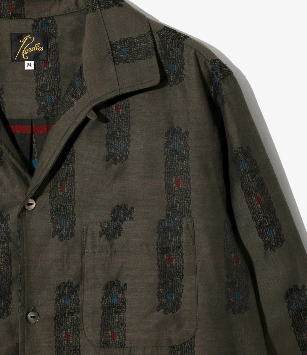 Pin-Tuck Collar Shirt - Abstract Jacquard – NEPENTHES ONLINE STORE