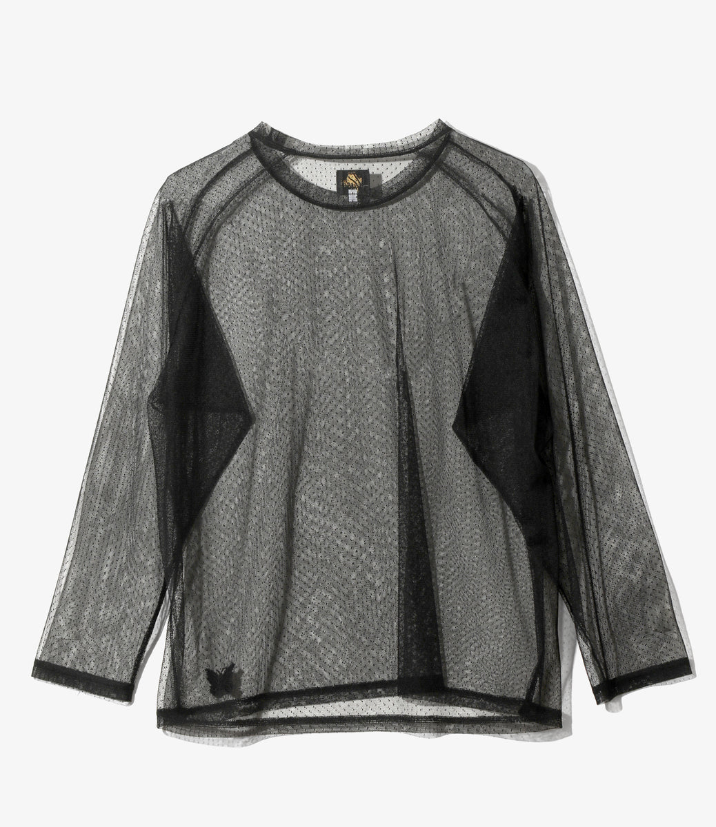 L/S U-Neck Tee - Tulle Dot Lace – NEPENTHES ONLINE STORE