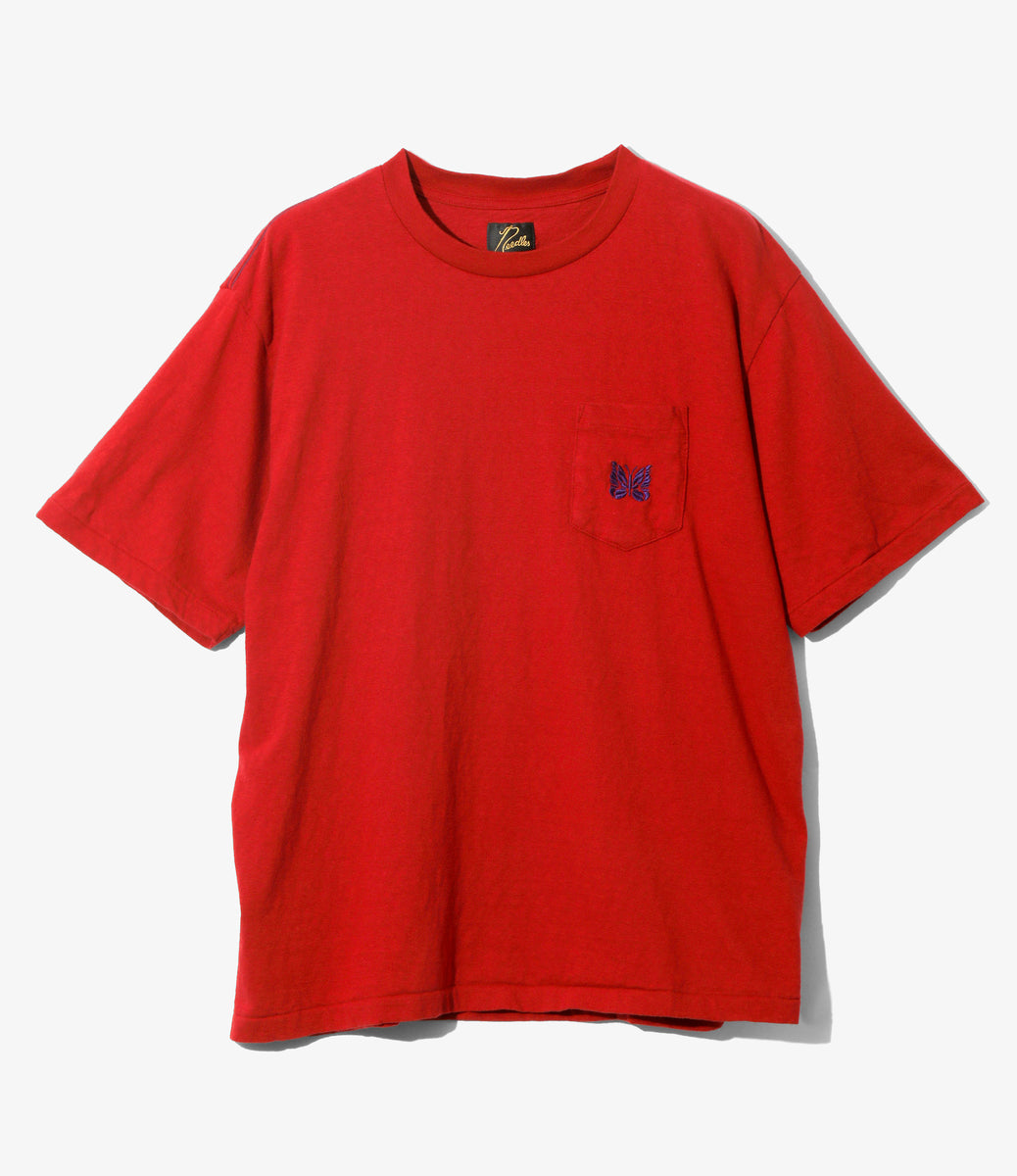 BVD ポケット Tシャツ 無地 鬼フェード フェード レッド サンフェード 赤 S/S Pocket Tee - Cotton Jersey – NEPENTHES ONLINE STORE