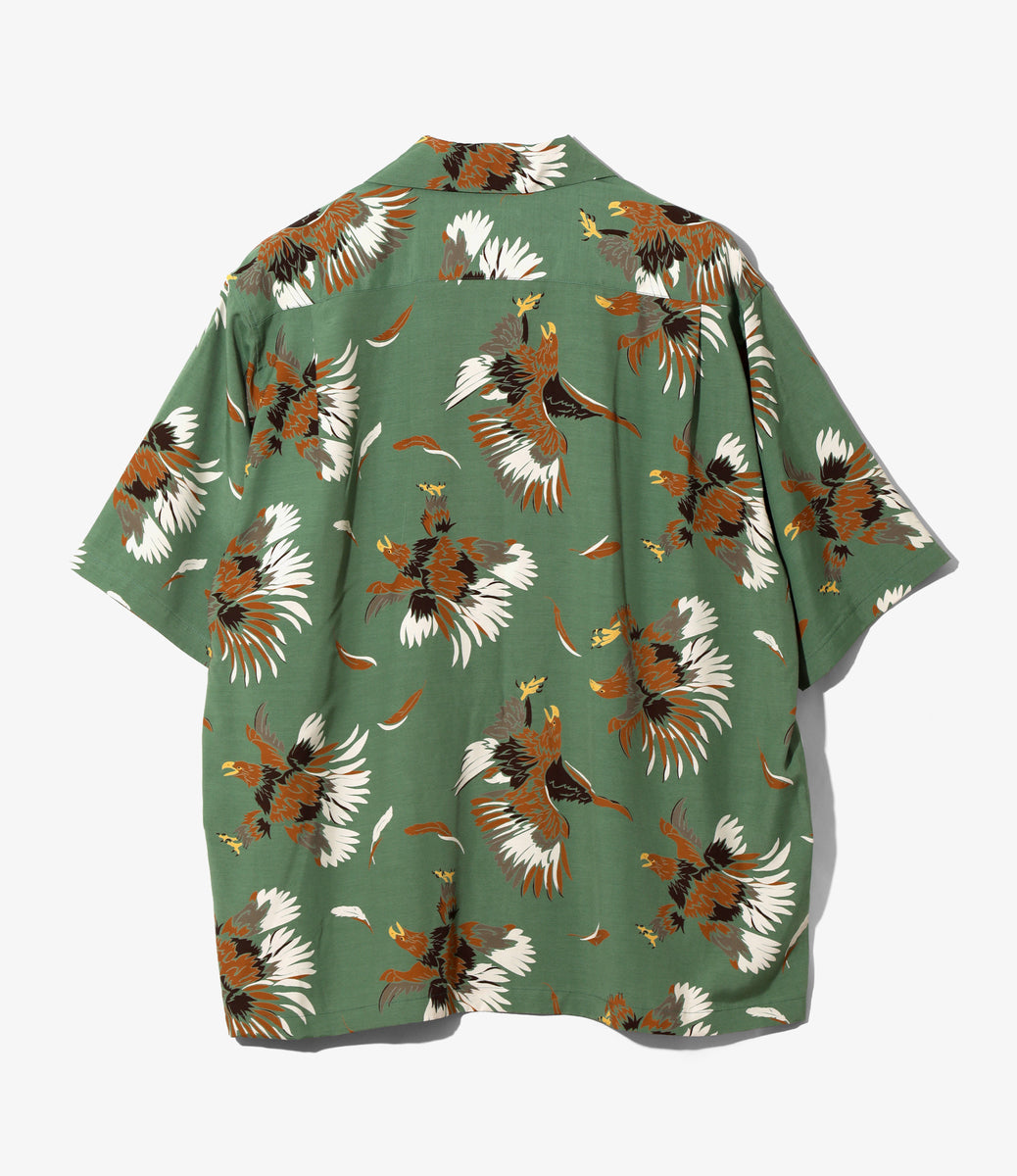 S/S Open Collar Shirt - Eagle – NEPENTHES ONLINE STORE