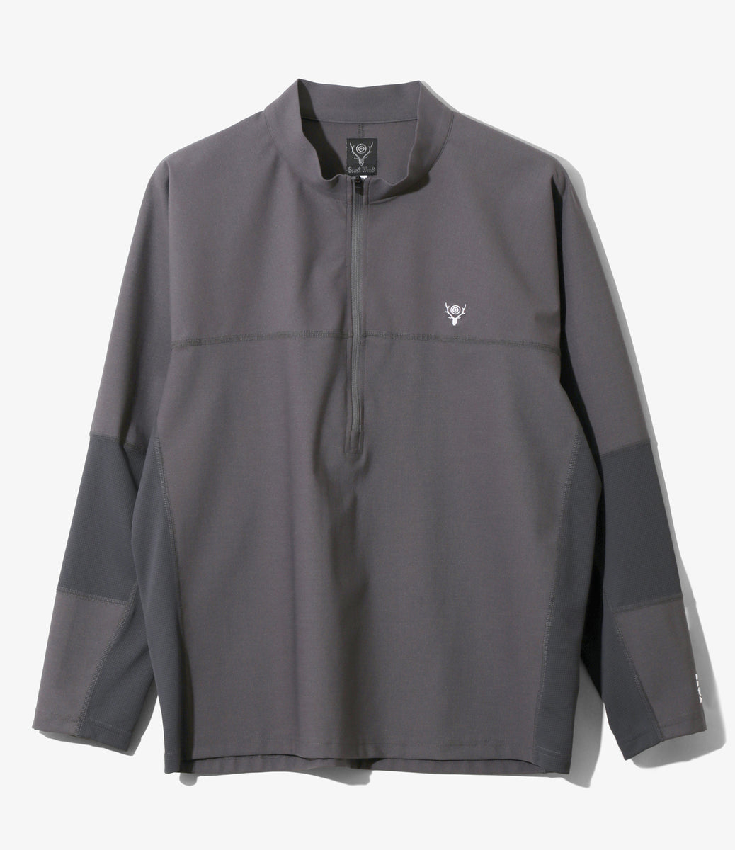Base Layer Half-Zipped Shirt - Stretch Jersey – NEPENTHES ONLINE STORE