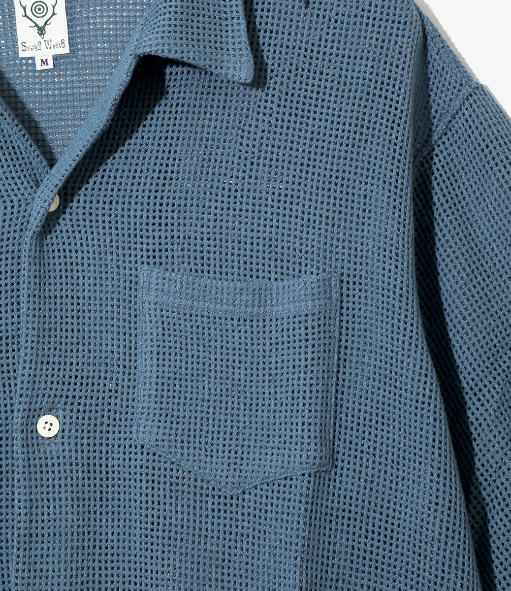 S/S Open Collar Shirt - Cotton Mesh – NEPENTHES ONLINE STORE