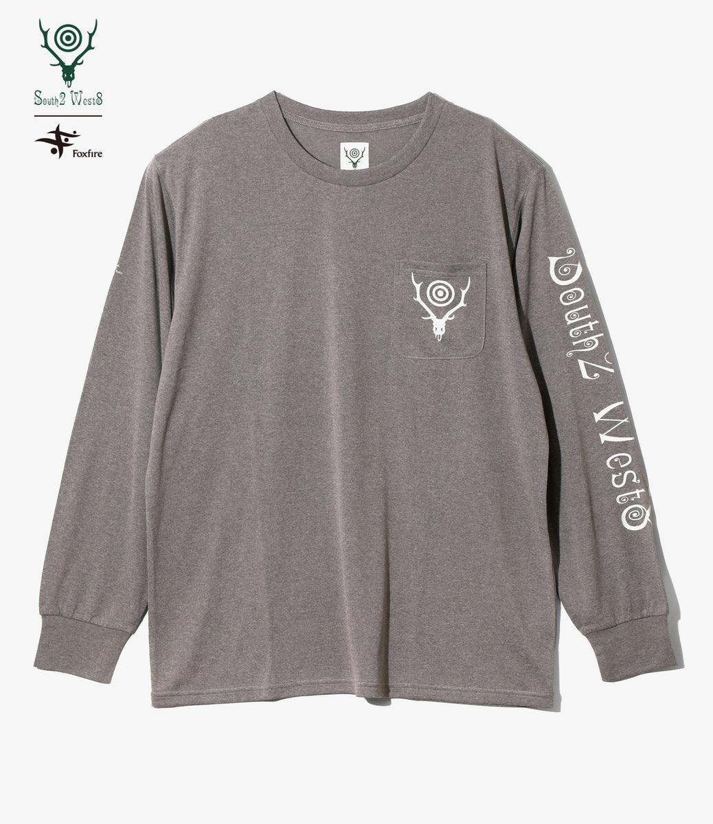 SOUTH2 WEST8〉x〈FOXFIRE〉L/S Round Pocket Tee - SCORON