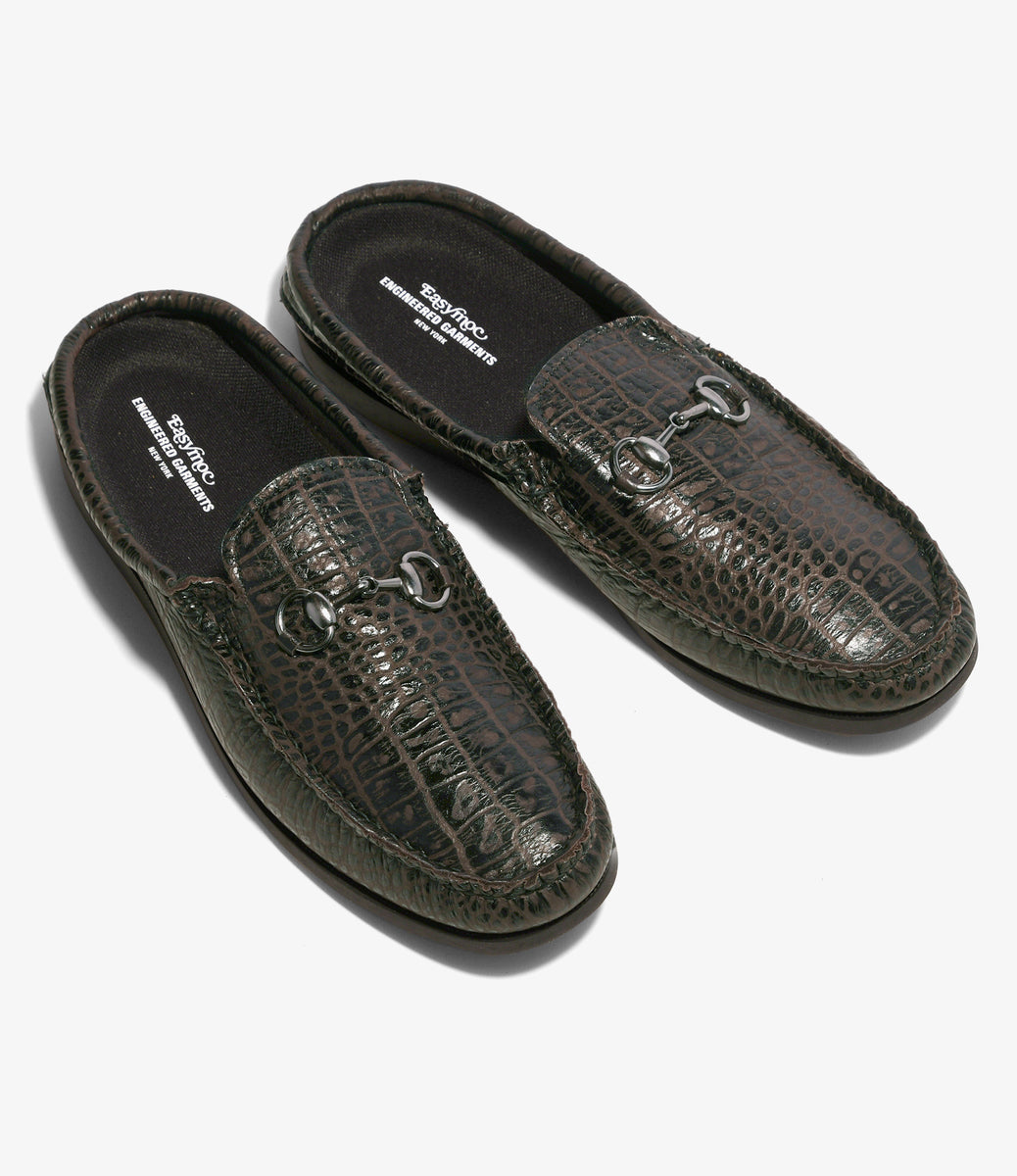 Slide Bit Moc. - Crocodile Embossed – NEPENTHES ONLINE STORE