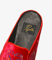 Velvet Mule - Papillon Embroidery