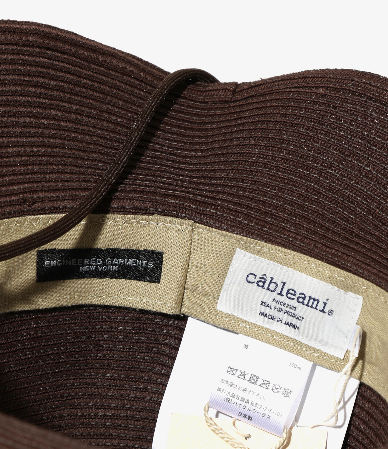 〈ENGINEERED GARMENTS〉x〈CABLEAMI〉Cotton Braid Colonial Hat