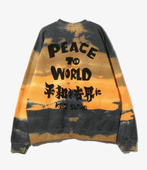 〈NEEDLES〉×〈Sasquatchfabrix.〉Slowgun Sweat - Peace to World / Tie Dye