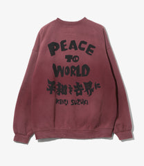 NEEDLES x Sasquatchfabrix. Slowgun Sweat - Peace to World/ Solid