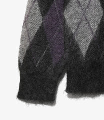 〈NEEDLES〉 x 〈BROOKS BROTHERS〉Mohair V Neck Sweater - Argyle